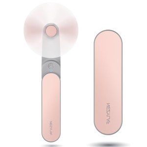 Pink Handheld Mini Fan, Travel Mini Fan Rechargeable [9-15 Working Hours]